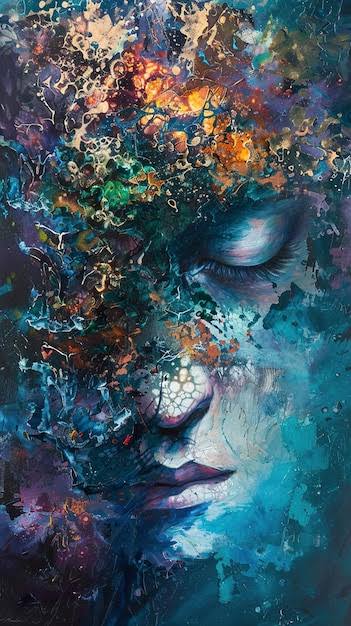 Abstract beeld van denkprocessen en mentale verbindingen bij hoogbegaafdheid